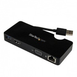 StarTech.com Mini Replicador de Puertos USB 3.0 con HDMI o VGA, Eth...