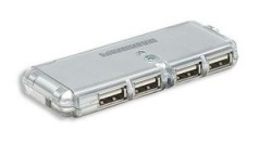 Manhattan Hub USB 2.0, 4 Puertos, 480 Mbit/s