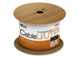 Nexxt Solutions Bobina de Cable Cat6a UTP, 305 Metros, Gris