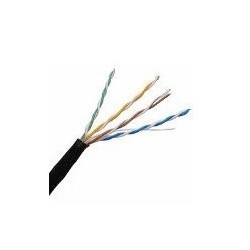 Enson Bobina de Cable Cat5e UTP Serie Eco, 100 Metros, Negro
