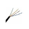 Enson Bobina de Cable Cat5e UTP Serie Eco, 100 Metros, Negro