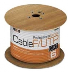 Nexxt Solutions Bobina de Cable Cat6 F UTP, 305 Metros, Negro