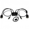 StarTech.com Cable Switch KVM SV211USB, USB VGA, 85cm, Negro