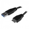 StarTech.com Cable USB Macho - Micro-USB Macho, 2 Metros, Negro