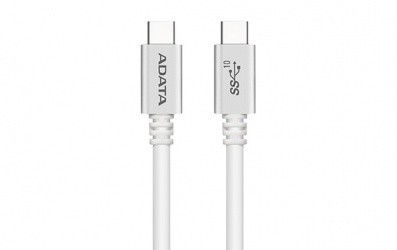 Adata Cable USB C - USB C Macho, 1 Metro, Blanco