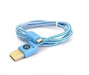 Naceb Cable Micro USB A Macho - USB A, 1 Metro, Azul