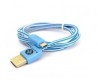Naceb Cable Micro USB A Macho - USB A, 1 Metro, Azul