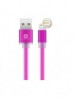 Naceb Cable USB A Macho - Lightning Macho, 1 Metro, Rosa