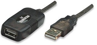 Manhattan Cable de Extensión Activa USB de Alta Velocidad Encadenab...