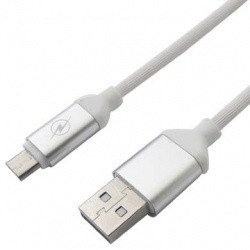BRobotix Cable USB A Macho - Micro-USB A Macho, 1.25 Metros, Blanco