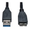 Tripp Lite Cable USB A Macho - Micro-USB B Macho, 30cm, Negro