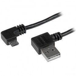 StarTech.com Cable USB A Macho - micro USB B Macho, Ángulo Derecho,...
