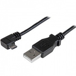 StarTech.com Cable micro USB con Ángulo Derecho, 1 Metro, Negro