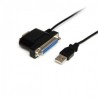 StarTech.com Cable USB - Serial y Paralelo, 91cm, Negro