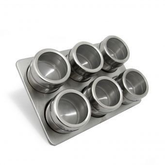 Juego de Especieros Kuche Mod. Munich -Acero Inoxidable