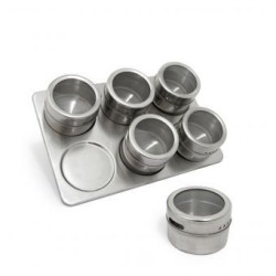 Juego de Especieros Kuche Mod. Munich -Acero Inoxidable