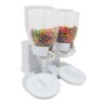 Dispensador de Cereal Deluxe Doble -Blanco