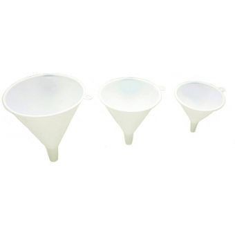 Juego de 3 Embudos-Blanco