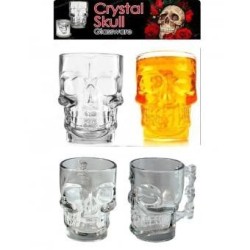 Tarro De Cristal De 500ml Forma De Craneo Calavera Con Leds Byteshop