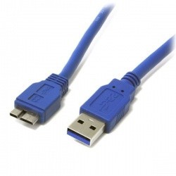 StarTech.com Cable USB 3.0 A Macho - micro USB B Macho, 30cm, Azul
