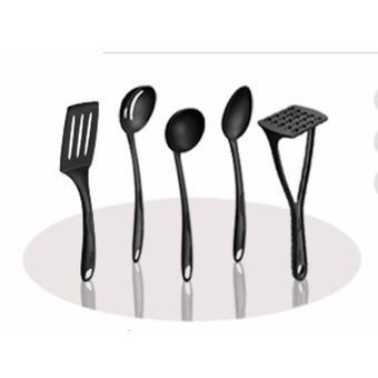 Juegos 5 Utensilios T-FAL De Nylon Negro En Caja 27446003