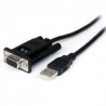 StarTech.com Cable USB - RS-232, 1 Metro, Negro