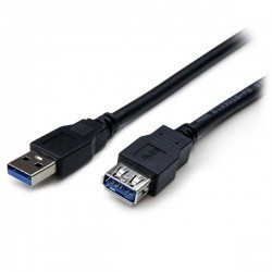 StarTech.com Cable USB A Macho - USB A Macho, 1.8 Metro, Negro