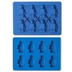 Muñeco Lego Molde Para Hielos Chocolate Gomitas-azul
