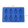 Muñeco Lego Molde Para Hielos Chocolate Gomitas-azul