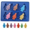 Muñeco Lego Molde Para Hielos Chocolate Gomitas-azul
