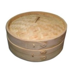 Vaporera De Bambu 15cms Cocina Sano Sin Grasa China Japonesa