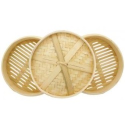 Vaporera De Bambu 25cms Cocina Sano Sin Grasa China Japonesa