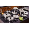 Batería de Cocina Classica Gold con 23 Piezas Acero Inoxidable Quir...