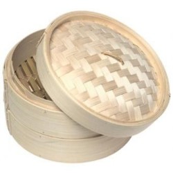 Vaporera De Bambu 30cms Cocina Sano Sin Grasa China Japonesa