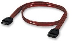 Manhattan Cable SATA-SATA, 50cm, Rojo