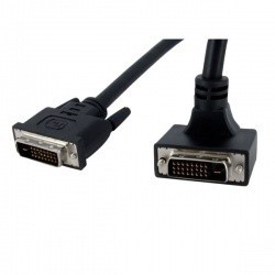 StarTech.com Cable Acodado en 90 para Monitor DVI-D de Doble Enlace...