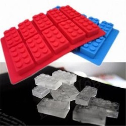 Kit De 5 Moldes Bloques Lego Para Hielos Chocolate Gomitas