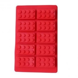 Kit De 5 Moldes Bloques Lego Para Hielos Chocolate Gomitas