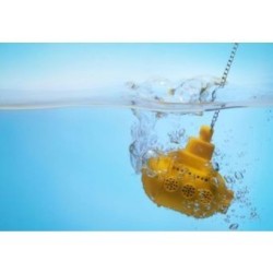 Submarino amarillo Difusor colador de té-Amarillo