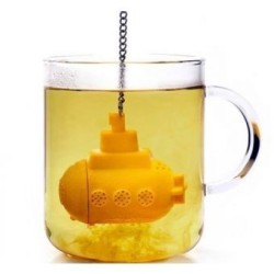 Submarino amarillo Difusor colador de té-Amarillo