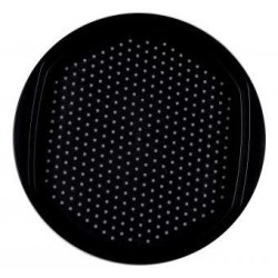 Charola Circular Dots Negra (grande)