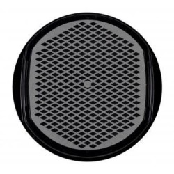 Charola Circular Dots Negra (grande)