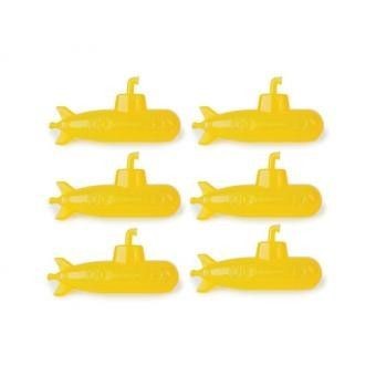 Cubitos de hielo con forma de submarino reutilizable Kikkerland CU28