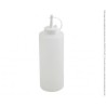 Botella Dispensador 700ml Aderezo Metaltex Blanco / 6 Piezas