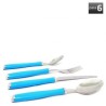 Juego de Cubiertos Acero Inoxidable Mod. Dublin - Azul