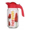 Jarra de Cristal de 1.0 lt.,Herevin, "Toledo",, Rojo