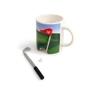 Taza de Golf Kikkerland Golf -Blanco con Verde