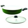 Arrocera de Aluminio YAJAD con recubrimiento de ceramica 28 cm-Verde