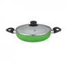Arrocera de Aluminio YAJAD con recubrimiento de ceramica 28 cm-Verde