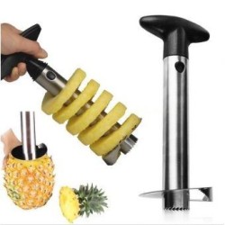 Cortador Descorazonador Rebanador de Piñas de-Acero Inoxidable